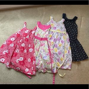 Girls summer dresses, lot of 4! Size 5. Sleeveless